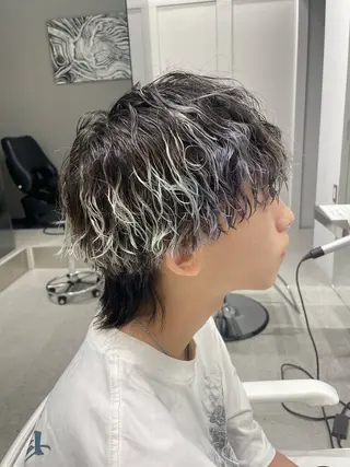 パーマ メンズ 無料ショートモデル 募集中❗️秋山ひらいのヘアスタイル