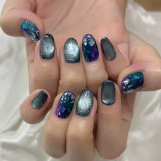 ネイル YURIN 𓈒ㅤׂ 𝜗𝜚のネイルデザイン