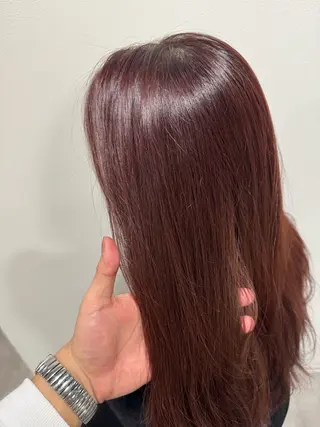 ロング カラー 平尾/艶カラー/ アッシュ系/中川誠大のヘアスタイル