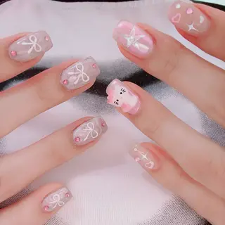 ネイル lili.nail y2k/ワンホンのネイルデザイン