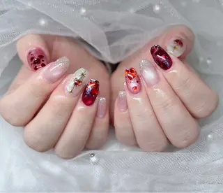 ネイル 🎀PG🩵 ネイルサロンのネイルデザイン