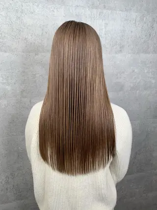 ミディアム カラー mimiiy梅田 中崎町ハイトーンのヘアスタイル