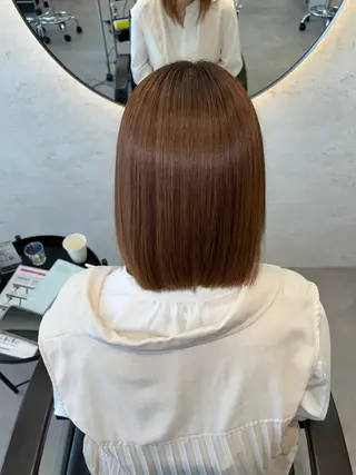 ショート 柴田樹/大人可愛い 艶髪カラー/髪質改善のヘアスタイル