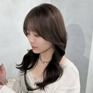 セミロング カラー ブリーチなし/レイヤ ー特化🌈Tommyのヘアスタイル