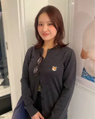 ミディアム カラー riria/ボブ /ブラウンカラー🎀のヘアスタイル