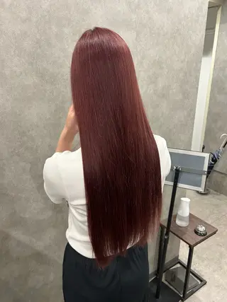 ロング カラー 廣瀬 あずさのヘアスタイル