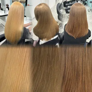 ロング 艶髪ハイトーンカラー 渋谷🎀ririkaのヘアスタイル