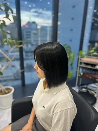 ミディアム CS made by SHACHU 栄所属・森下 ゆきなのヘアスタイル