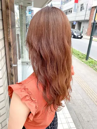 セミロング カラー 韓国風スタイル 🍓MIZUKI🍓のヘアスタイル