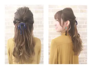 ロング ヘアアレンジ 齋藤 咲のヘアスタイル