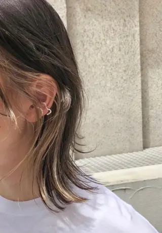 ミディアム カラー 斉藤 瑞恵のヘアスタイル