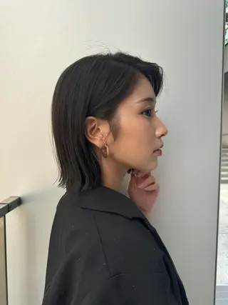 ミディアム 🫧ボブ／縮毛矯正／ 韓国／ゆーな🫧‪のヘアスタイル