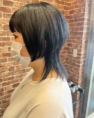 ミディアム カラー パーマ ヘアアレンジ メンズ キッズ ネイル マツエク・マツパ アイブロウ times salon名駅所属・久木原 ゆりのヘアスタイル