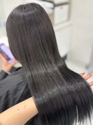 ロング まろっと艶感ブラウン ベージュ🤍まなかのヘアスタイル