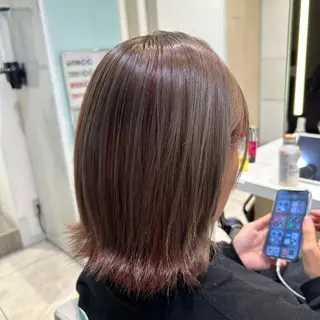 ミディアム カラー はるか/ブリーチカラ ー/ヘアアレンジ🤍のヘアスタイル