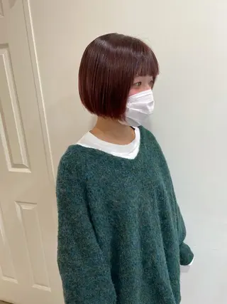 ショート カラー MIOベージュカラー 柔らかいカラーのヘアスタイル