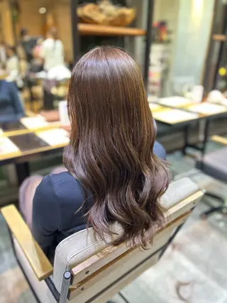 セミロング カラー 🎀たな 🧸のヘアスタイル