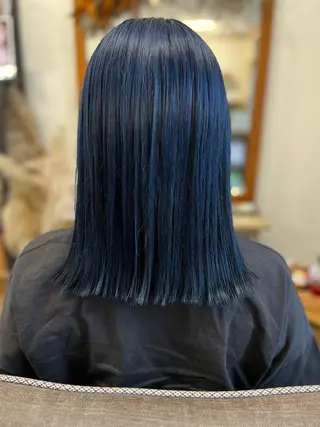 セミロング カラー hair works raptureのヘアスタイル