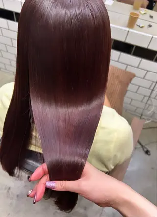 ロング カラー ヘアアレンジ 🎀暖色カラー🎀 ♡yurika♡のヘアスタイル