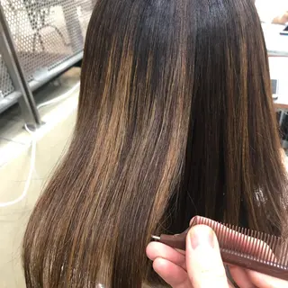 ロング コテ巻き風パーマ/ 髪質改善/河島恭平のヘアスタイル