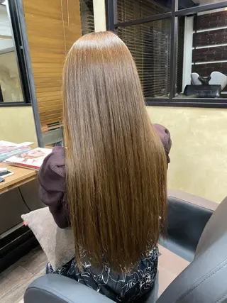 ロング 透け感×顔まわり デザイン✂︎吉田のヘアスタイル