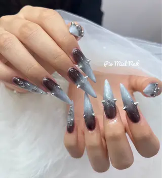 ネイル momo 長さだしのネイルデザイン