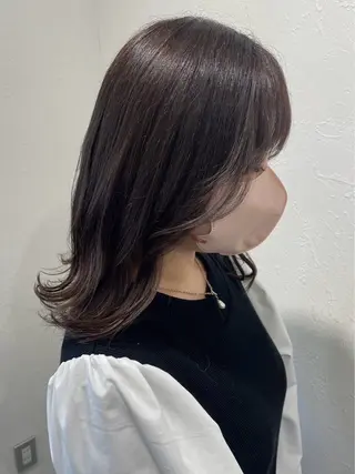 セミロング 韓国ヘア🇰🇷 HINAのヘアスタイル