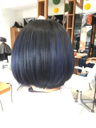 ショート カラー 白髪ぼかしハイライト 柳川拓哉のヘアスタイル