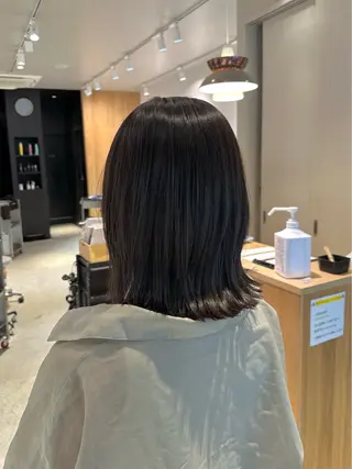 ミディアム NANA / 艶カラー/縮毛矯正のヘアスタイル