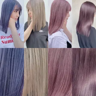 セミロング カラー Gisel エリナのヘアスタイル