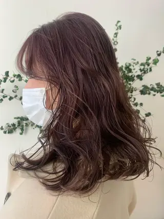 セミロング カラー ネイル 【淡色color/ nail】maikoのネイルデザイン