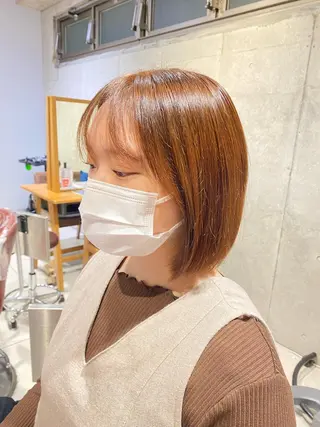 セミロング カラー テシロギ セイナのヘアスタイル