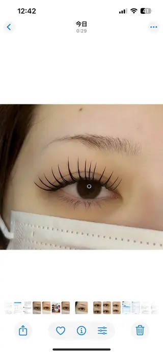 マツエク・マツパ mishu eyelash  salon所属・赤井 真珠のマツエク・マツパデザイン