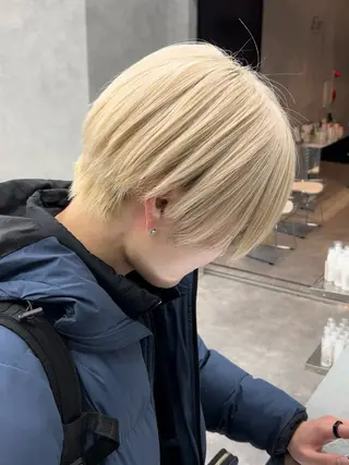 ショート カラー パーマ ヘアアレンジ メンズ PERCUT大阪堀江店所属・メンズヘアのカリスマ 北地 空のヘアスタイル