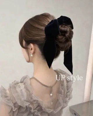 ヘアアレンジ monaヘアアレンジ 🎀/お呼ばれのヘアスタイル