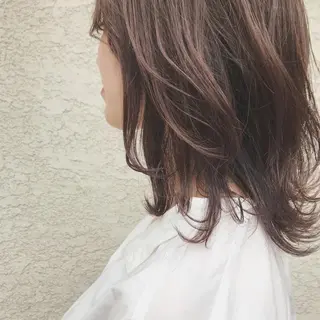 ミディアム カラー ヘアアレンジ 韓国🇰🇷髪質改善 Chisaki치사키のヘアスタイル