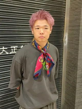 ショート カラー メンズ grAt所属・森 真伊希のヘアスタイル