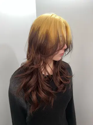 ロング 💥ウルフカット デザインあんな💥のヘアスタイル