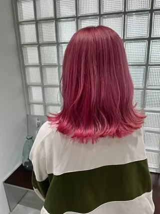 ミディアム カラー ill【イル】天神西通り店所属・髪質改善縮毛矯正/暖 色カラー/ウエダカナのヘアスタイル