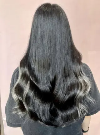 ロング チビ編み込みエクステ シールEXどぅ〜すのヘアスタイル