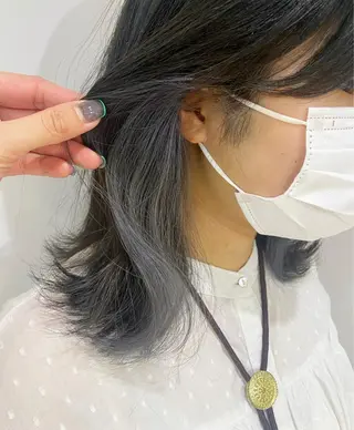 ミディアム カラー scene.池袋所属・scene. haraのヘアスタイル