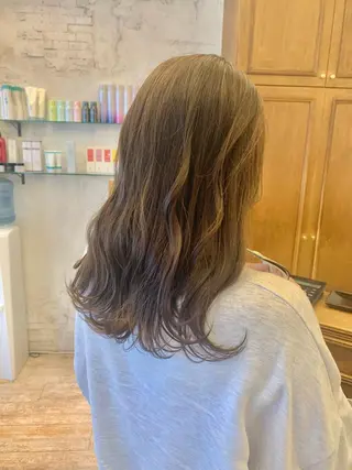 ミディアム カラー 髪質改善＊韓国ヘア＊ レイヤー＊IBUKIのヘアスタイル