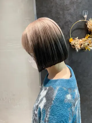 ショート カラー ♥️ブリーチ/ボブ/ レイヤー♥️maiのヘアスタイル