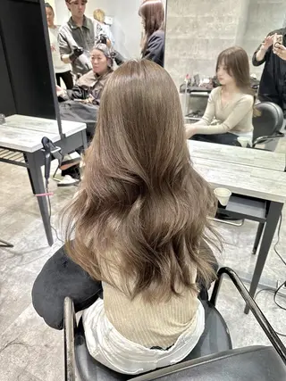 ロング カラー ヘアアレンジ _WHITE 難波本店のヘアスタイル
