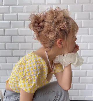 ヘアアレンジ メンズモテパーマ💙 fuwaのヘアスタイル