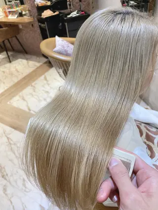 セミロング ボンドストーリーノヴァ所属・縮毛矯正・髪質改善 ❣️三浦正也のヘアスタイル