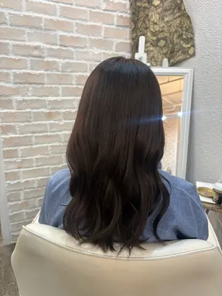 ロング カラー 木津奈保子💚 ✨艶髪のヘアスタイル