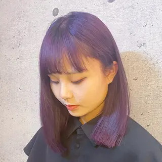 ミディアム カラー 久保 敏之のヘアスタイル