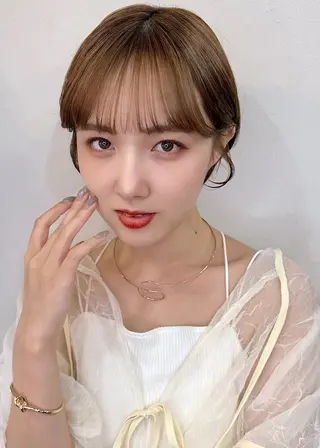 ショート 大人可愛いレイヤー 大田のヘアスタイル