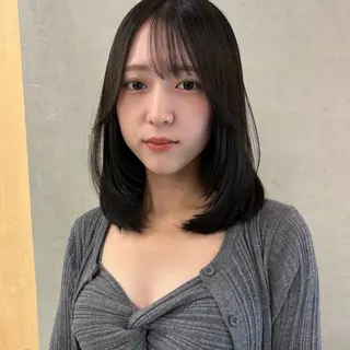 セミロング 韓国レイヤー/暖色 カラー/KOTONEのヘアスタイル